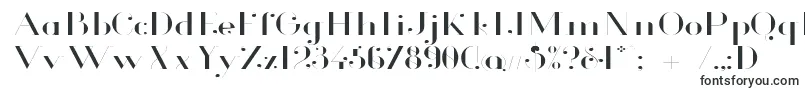 Glamor Lightextended-fontti – läpinäkyvät fontit