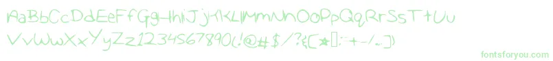 Lisätietoja Marleyandme-fontista Marleyandme-fontti – vihreät fontit valkoisella taustalla