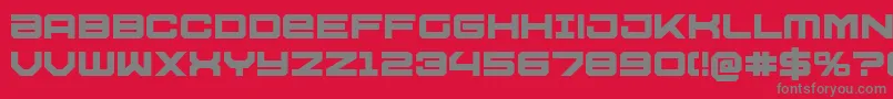 U.S.S.DallasBold Font – Gray Fonts on Red Background