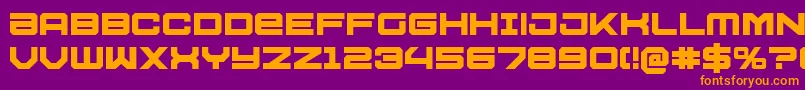 U.S.S.DallasBold Font – Orange Fonts on Purple Background