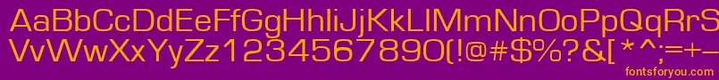 Шрифт Europe110 – оранжевые шрифты на фиолетовом фоне