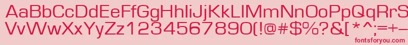 Europe110 Font – Red Fonts on Pink Background