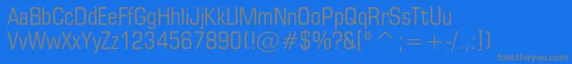 Europecondensedc Font – Gray Fonts on Blue Background