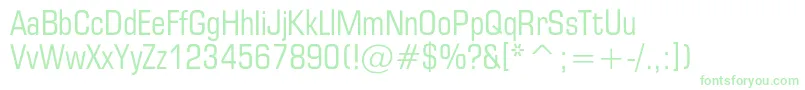Europecondensedc Font – Green Fonts on White Background