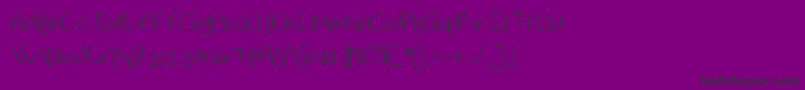 Itsnotmonday Font – Black Fonts on Purple Background