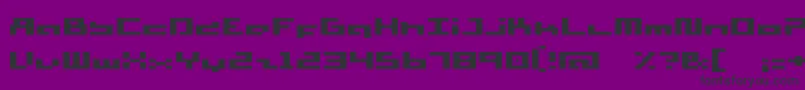 Supersimf-Schriftart – Schwarze Schriften auf violettem Hintergrund