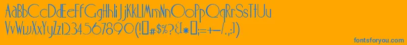 Maharlika Font – Blue Fonts on Orange Background