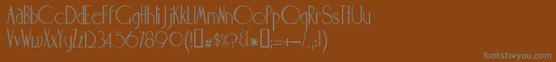 More about Maharlika Font Maharlika Font – Gray Fonts on Brown Background