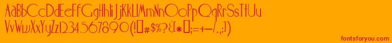 Maharlika Font – Red Fonts on Orange Background