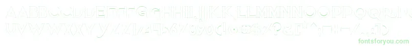 Quietthiefempty Font – Green Fonts on White Background