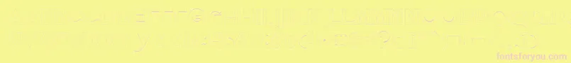 Quietthiefempty Font – Pink Fonts on Yellow Background