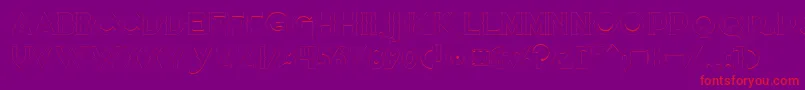Quietthiefempty Font – Red Fonts on Purple Background