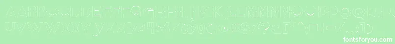 Quietthiefempty Font – White Fonts on Green Background