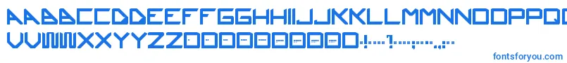 Шрифт Ustura – синие шрифты на белом фоне