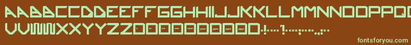 Ustura Font – Green Fonts on Brown Background