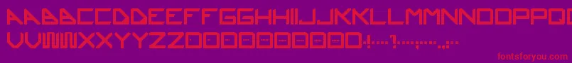 Ustura Font – Red Fonts on Purple Background