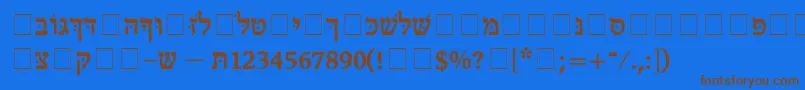 Más sobre la fuente DorRegular fuente DorRegular – Fuentes Marrones Sobre Fondo Azul