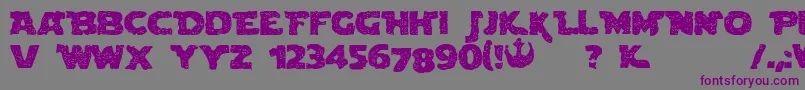 BlownDroidregular Font – Purple Fonts on Gray Background