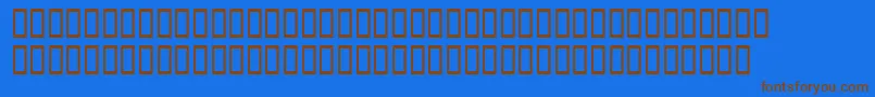 Heavenetica2Ultsh Font – Brown Fonts on Blue Background