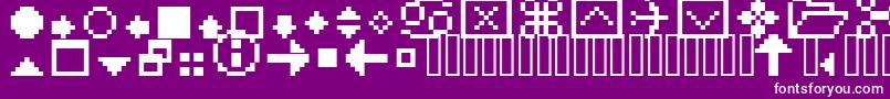 フォントFffextra – 紫の背景に白い文字