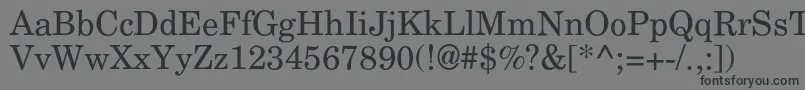 フォントAgnewhandbookc – 黒い文字の灰色の背景