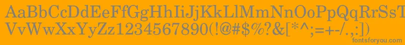 fuente Agnewhandbookc – Fuentes Grises Sobre Fondo Naranja