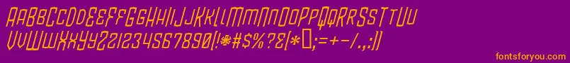 Blamdbi Font – Orange Fonts on Purple Background