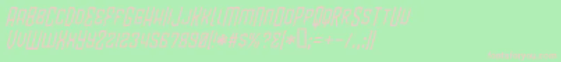 Blamdbi Font – Pink Fonts on Green Background