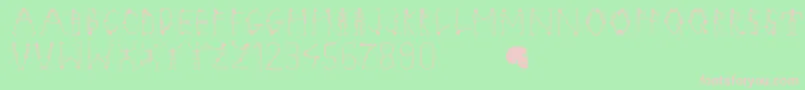 Tangomacabre Font – Pink Fonts on Green Background