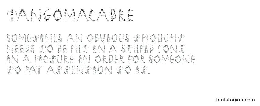 Обзор шрифта Tangomacabre