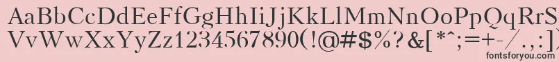 KudrashovPlain.001.001 Font – Black Fonts on Pink Background