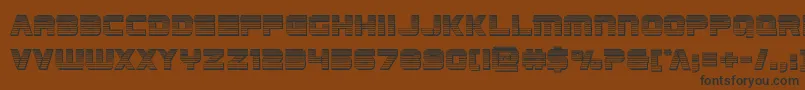 Edgeracerchrome Font – Black Fonts on Brown Background
