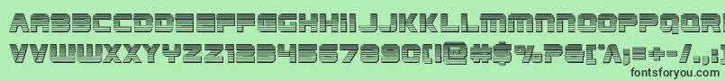 Edgeracerchrome Font – Black Fonts on Green Background