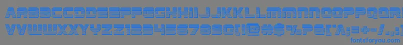 Edgeracerchrome Font – Blue Fonts on Gray Background