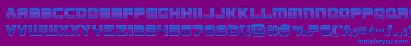 Edgeracerchrome Font – Blue Fonts on Purple Background