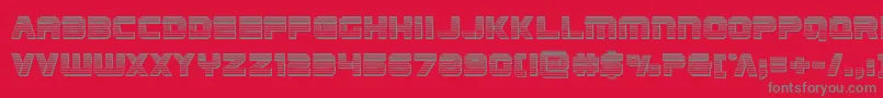 Edgeracerchrome Font – Gray Fonts on Red Background