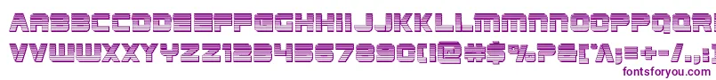Edgeracerchrome-Schriftart – Violette Schriften