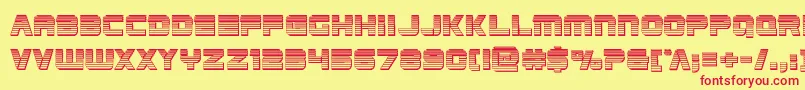 Edgeracerchrome Font – Red Fonts on Yellow Background