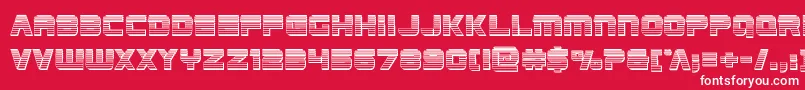 Edgeracerchrome Font – White Fonts on Red Background