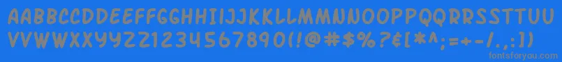 SfArchRivalBold Font – Gray Fonts on Blue Background