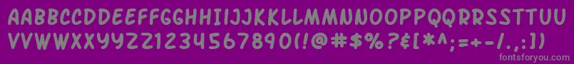 SfArchRivalBold Font – Gray Fonts on Purple Background