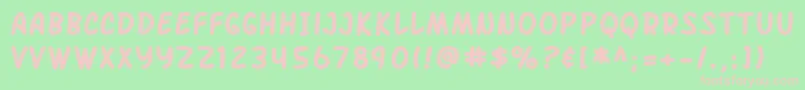 Więcej informacji o czcionce SfArchRivalBold Czcionka SfArchRivalBold – różowe czcionki na zielonym tle