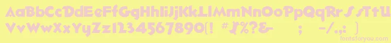 More about Hotshot Font Hotshot Font – Pink Fonts on Yellow Background