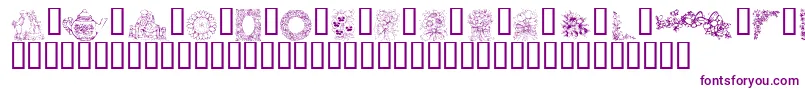 KrCountryFlowers Font – Purple Fonts