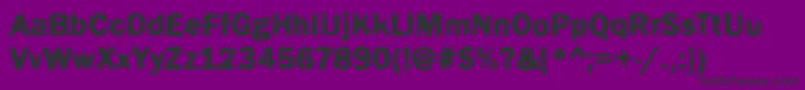 Funky16Bold Font – Black Fonts on Purple Background