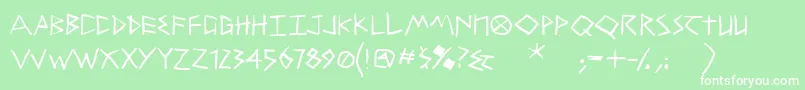 TremoloDemibold Font – White Fonts on Green Background