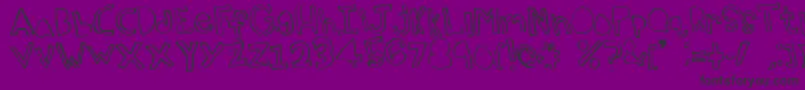 Topsy Font – Black Fonts on Purple Background