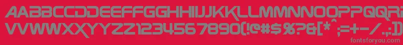 Więcej informacji o czcionce ZebulonCondensed Czcionka ZebulonCondensed – szare czcionki na czerwonym tle