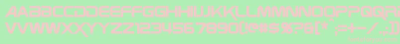 ZebulonCondensed Font – Pink Fonts on Green Background