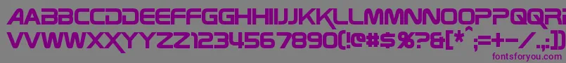 ZebulonCondensed Font – Purple Fonts on Gray Background